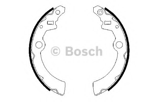 BOSCH 0 986 487 682 Brake Shoe Set
